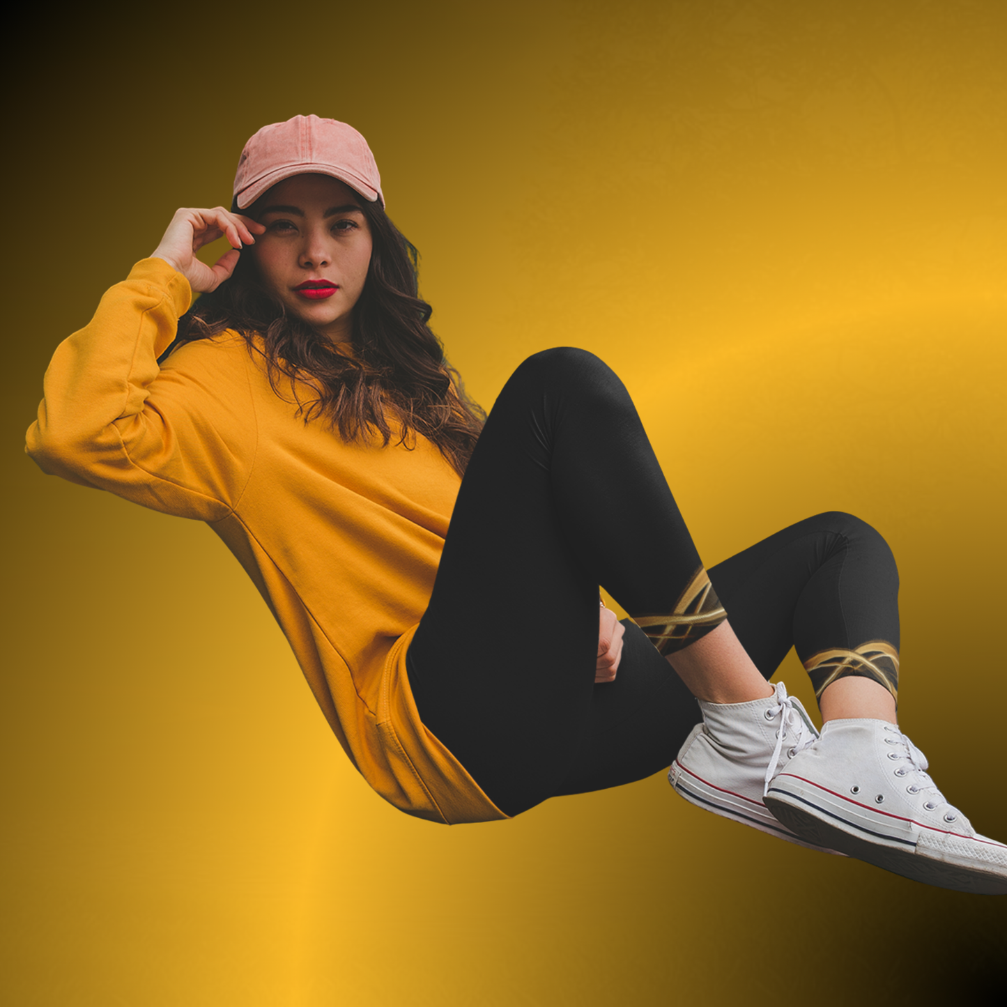 Black Casual Leggings for Women | Silky Stretch Mid Rise Leggings | Seek More Premium VII