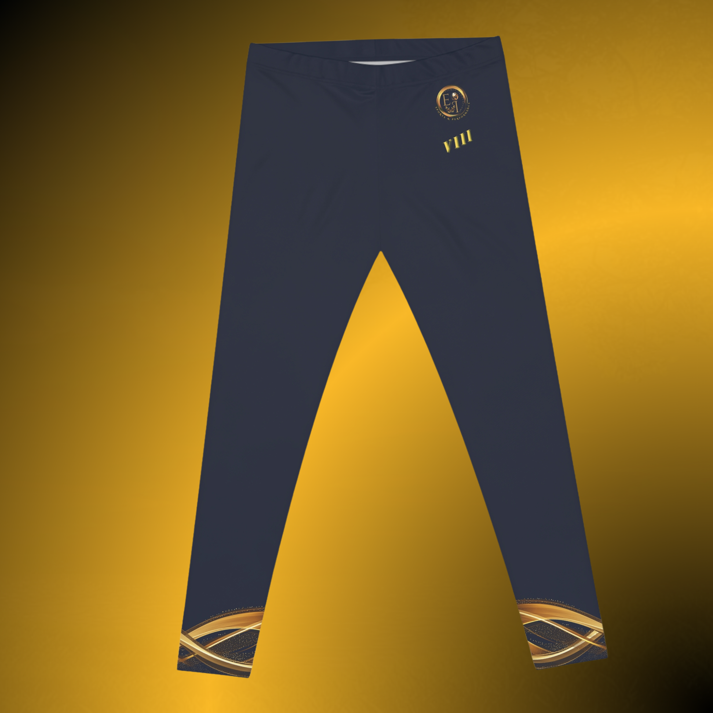 Navy Casual Leggings for Women | Silky Stretch Mid Rise Leggings | Seek More Premium VIII