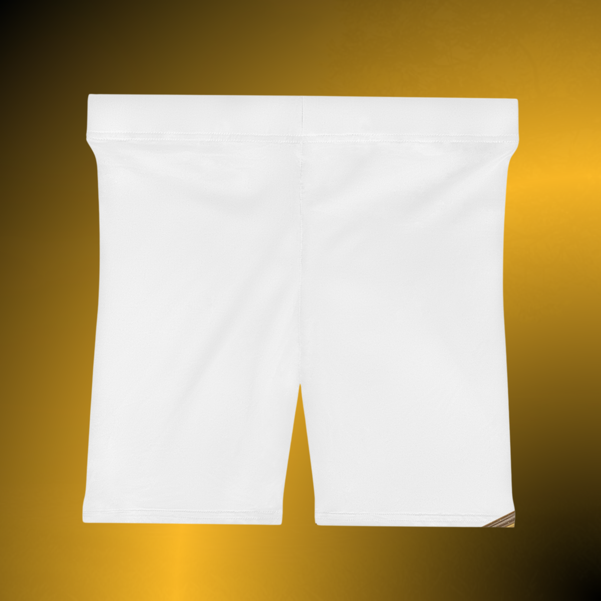 VI White Women’s Mid-Rise Biker Shorts