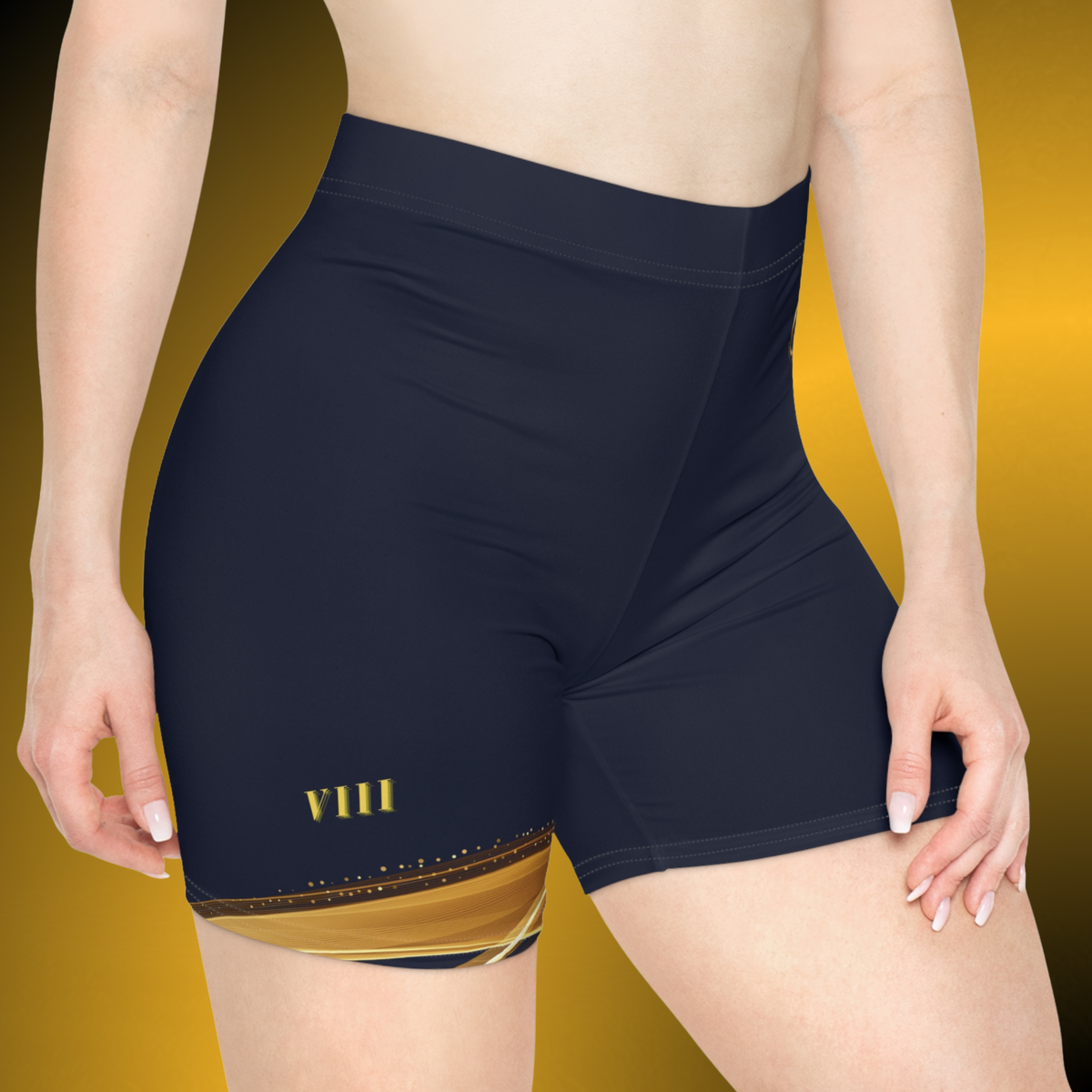 VIII Navy Women’s Mid-Rise Biker Shorts