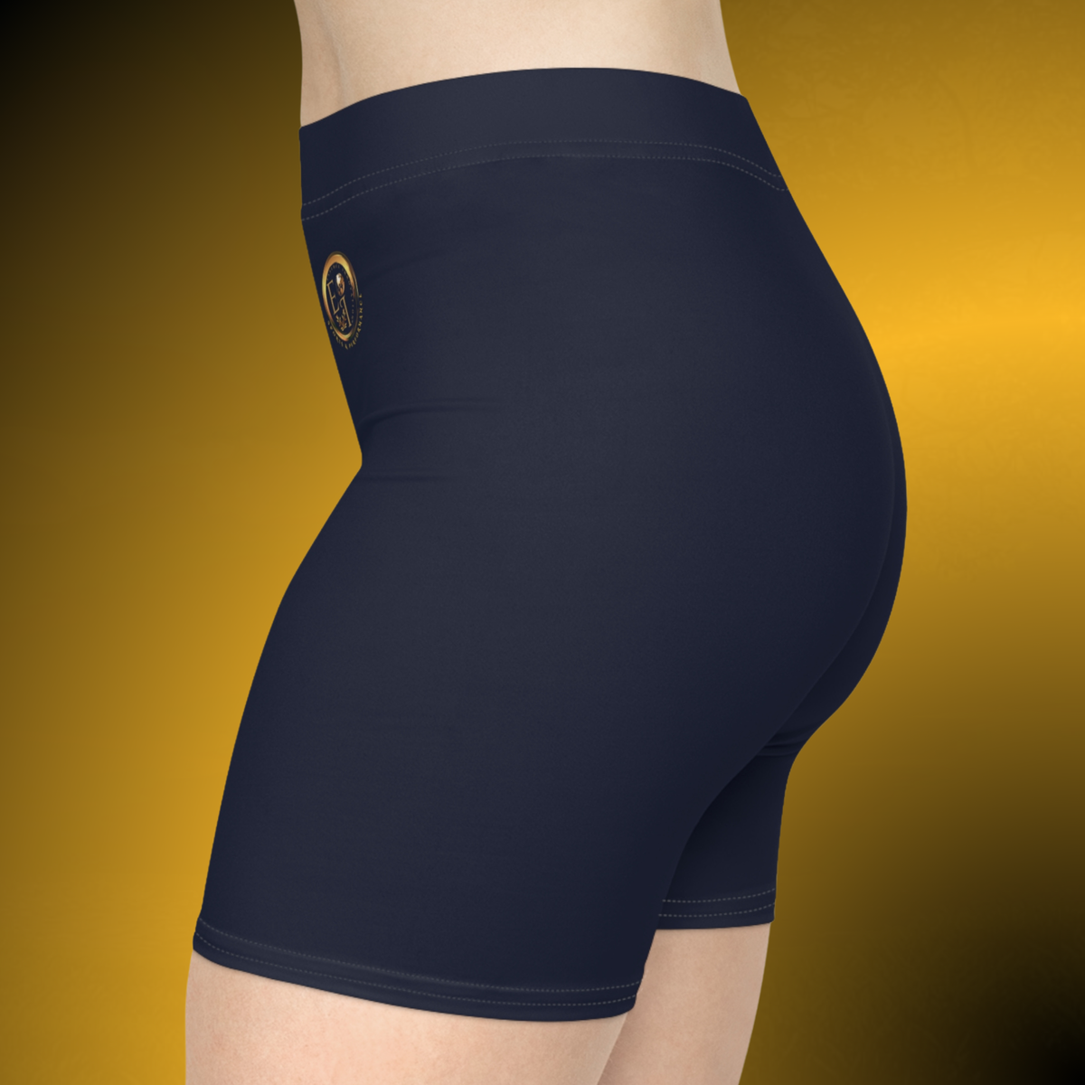 VIII Navy Women’s Mid-Rise Biker Shorts