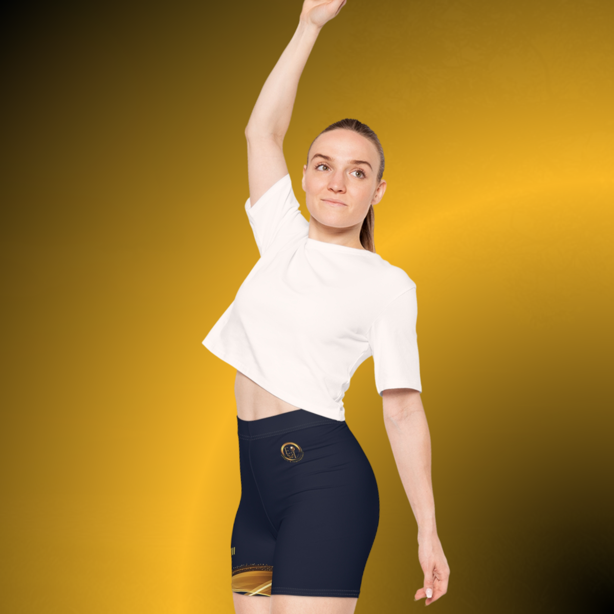 VIII Navy Women’s Mid-Rise Biker Shorts
