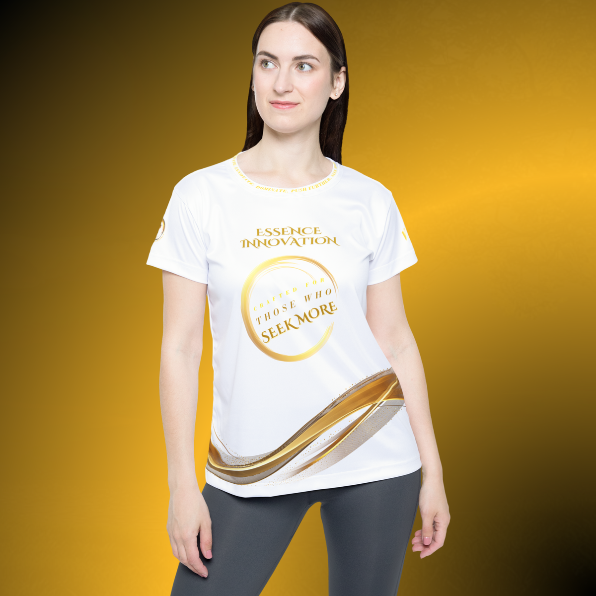 Seek More Luxe~J VI White Women’s Sports Jersey