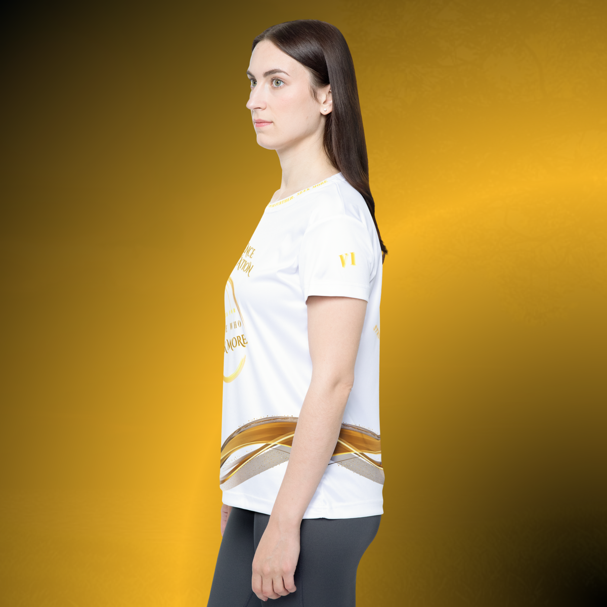 Seek More Luxe~J VI White Women’s Sports Jersey