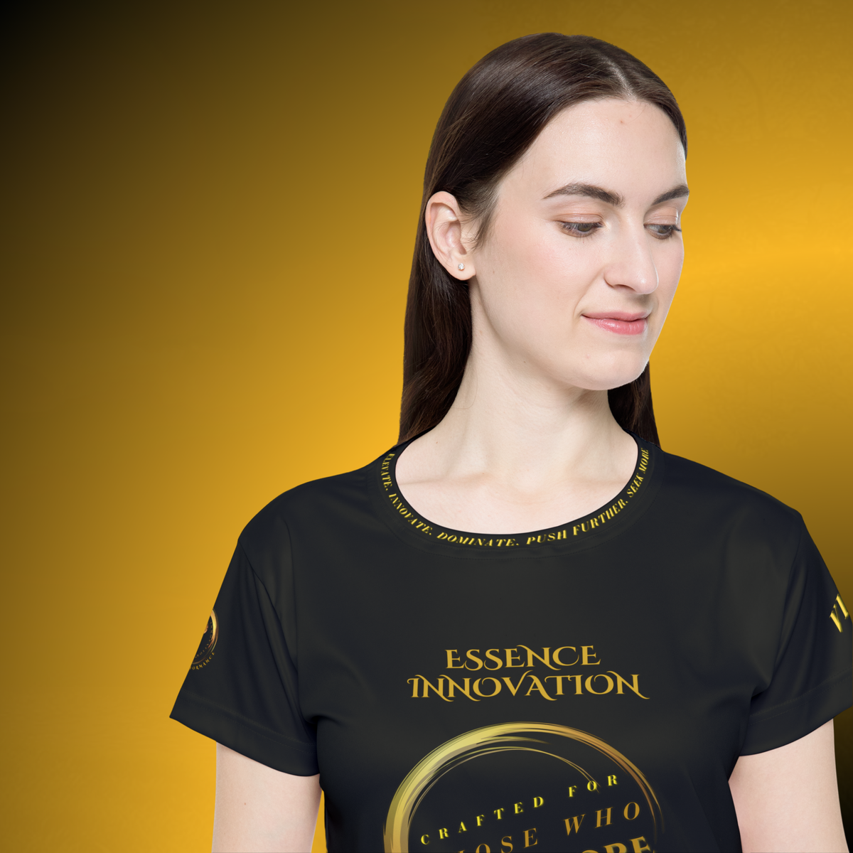 Seek More Luxe~J VII Black Women’s Sports Jersey