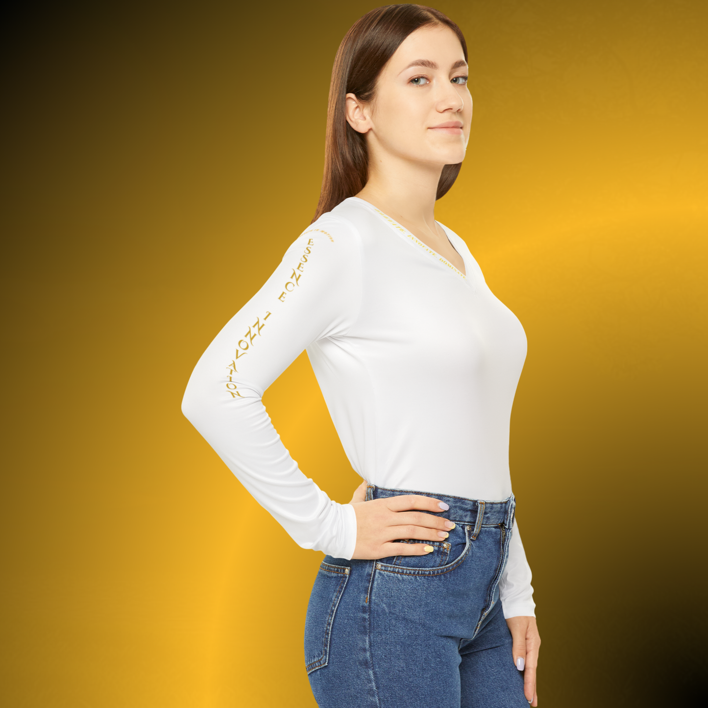 Momentum Performance V-Neck White VI