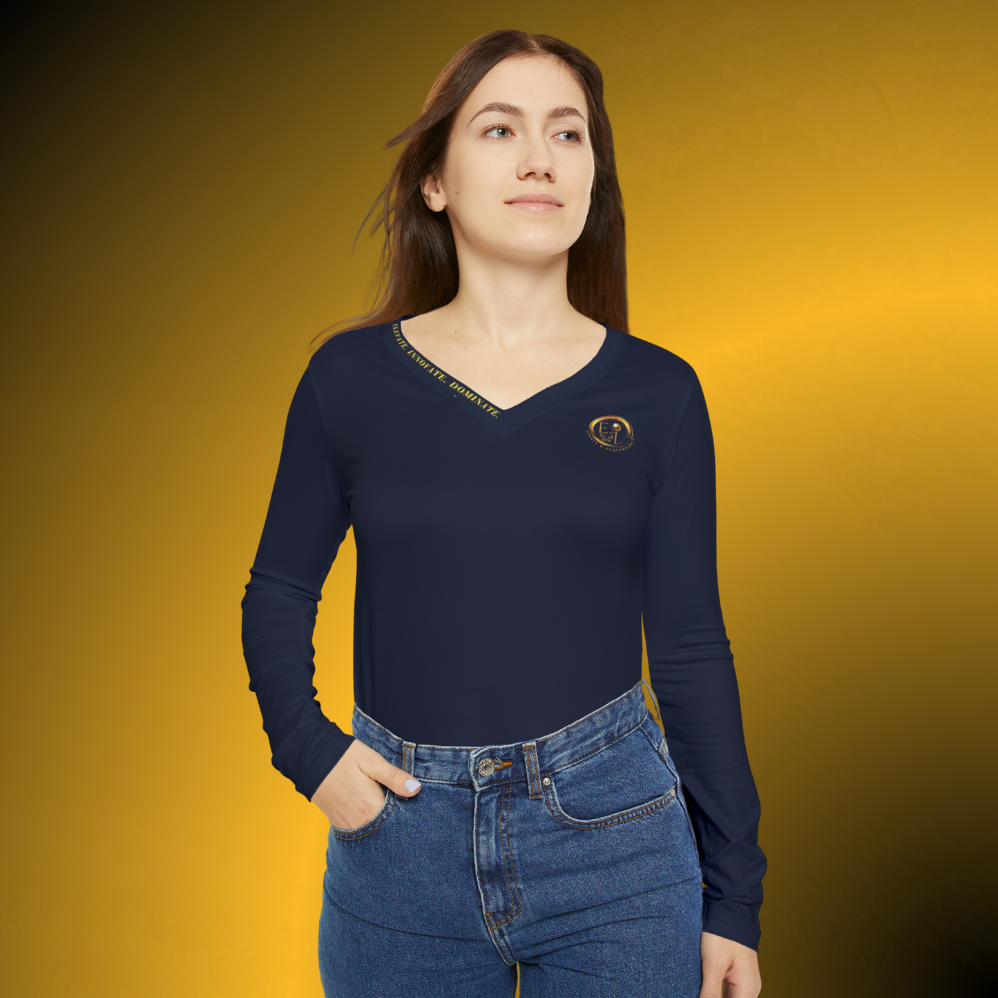 Momentum Performance V-Neck Navy VIII
