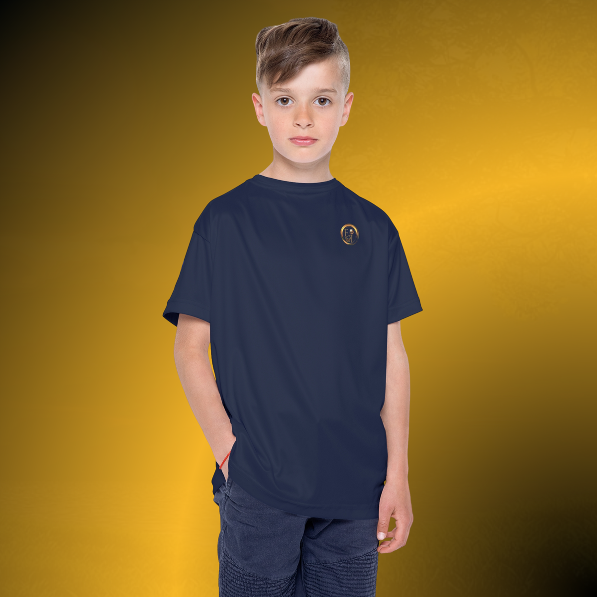 Elite Boys Jersey VIII – Navy Youth Performance Shirt
