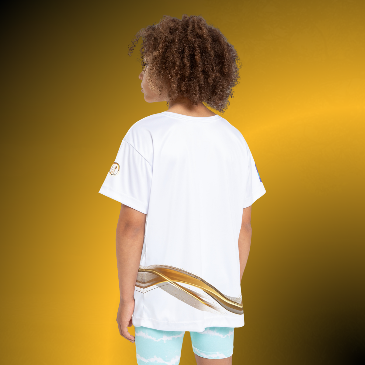 Elite Girls Jersey VI – White Youth Performance Tee