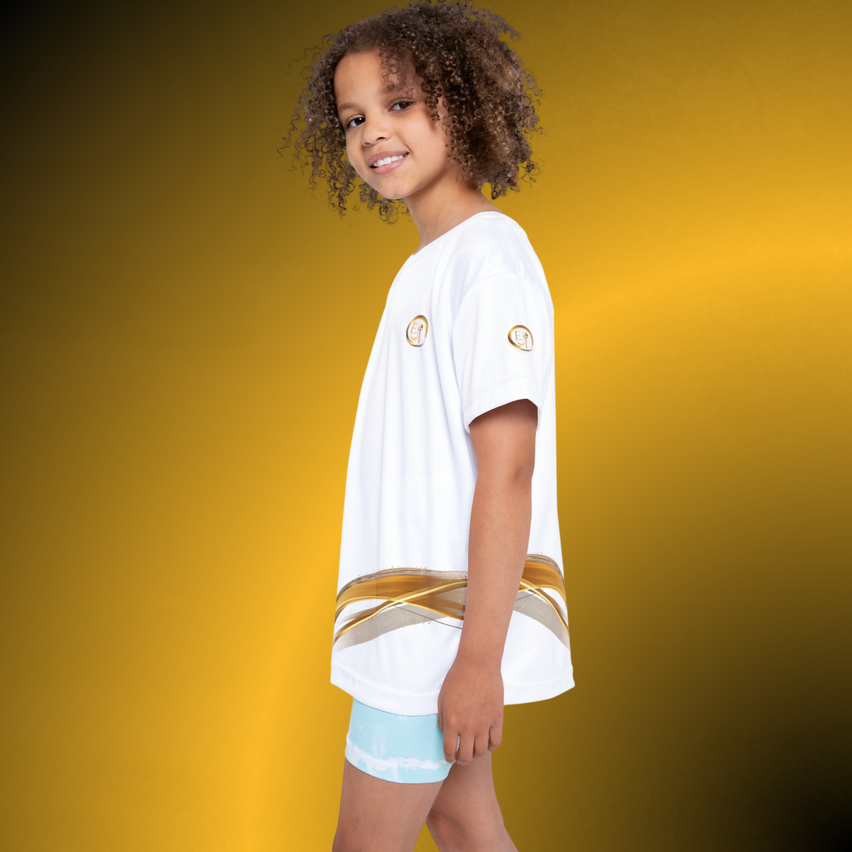 Elite Girls Jersey VI – White Youth Performance Tee