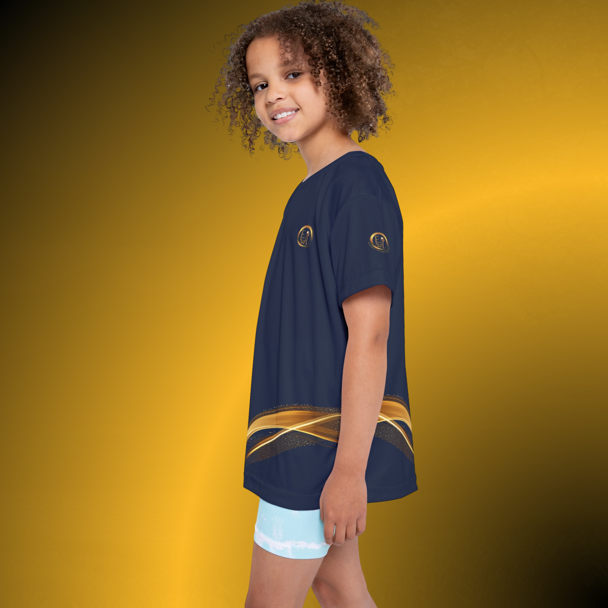 Elite Girls Jersey VIII – Navy Youth Performance Tee