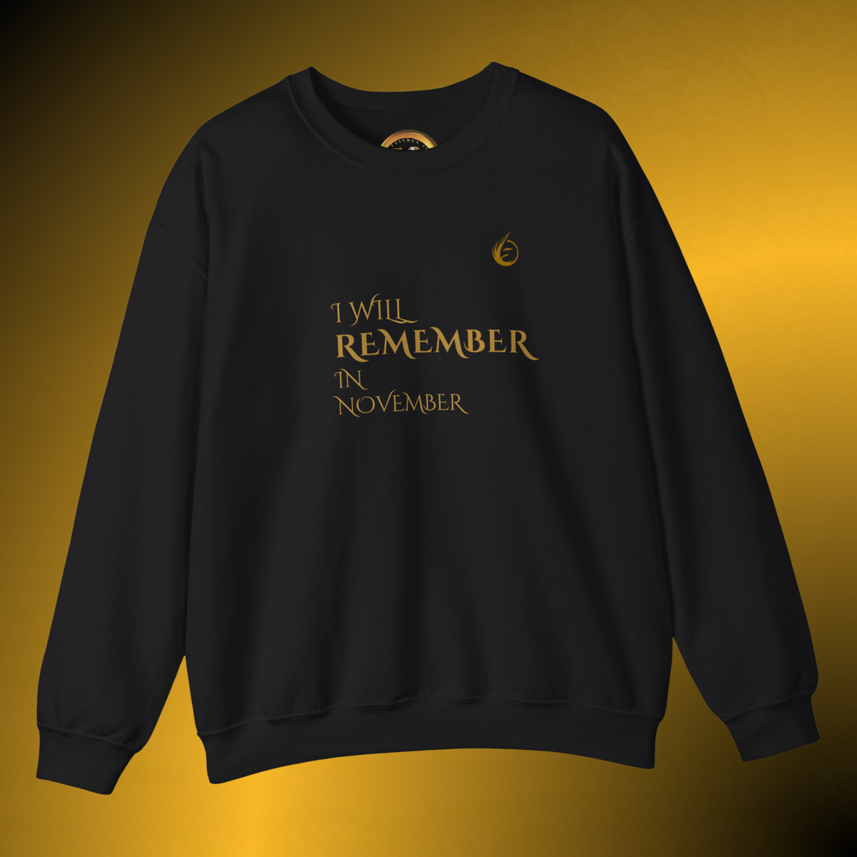 Quiet Resolve Crewneck Sweatshirt – Reflective Graphic Pullover