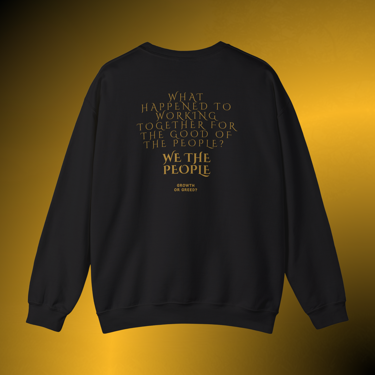 Quiet Resolve Crewneck Sweatshirt – Reflective Graphic Pullover