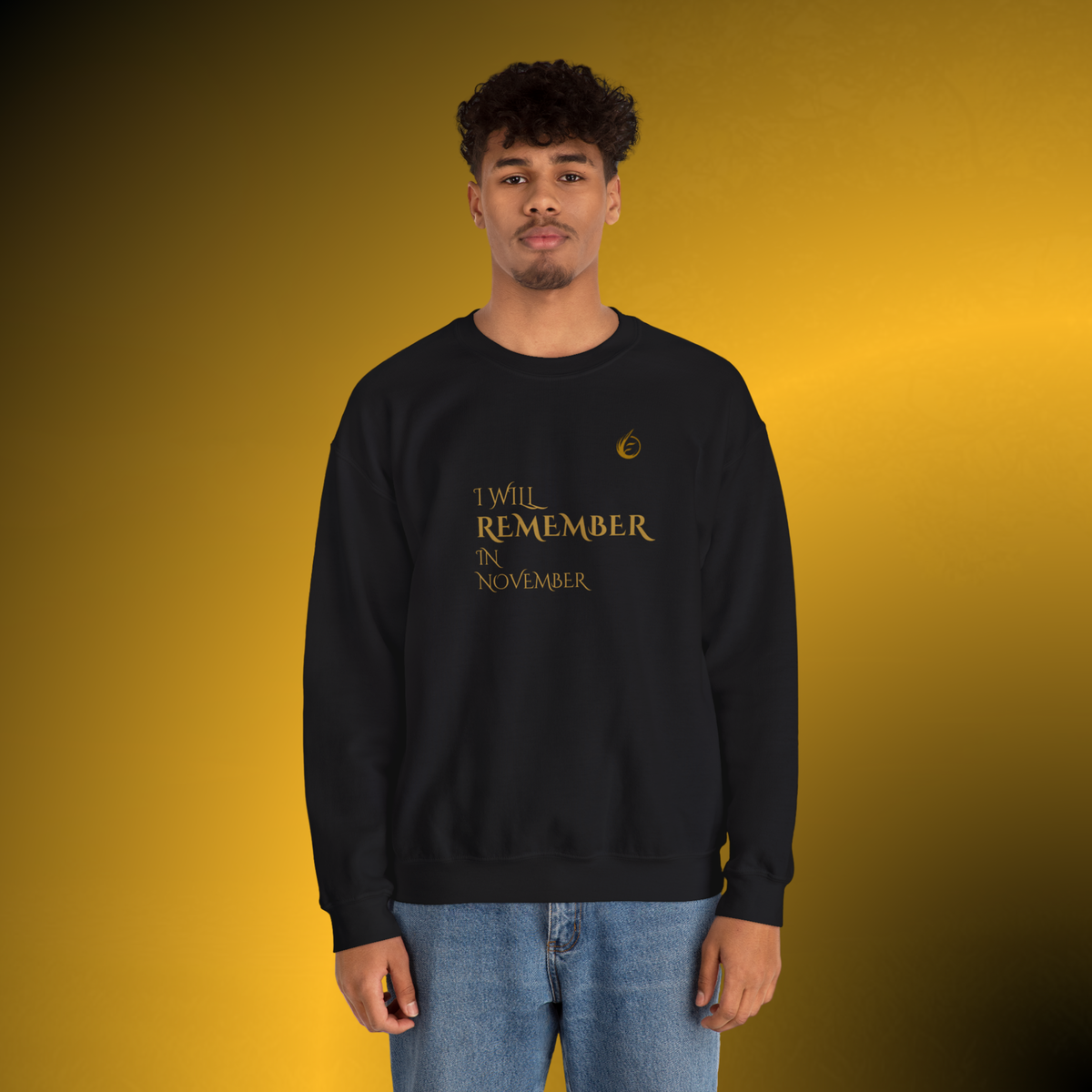 Quiet Resolve Crewneck Sweatshirt – Reflective Graphic Pullover