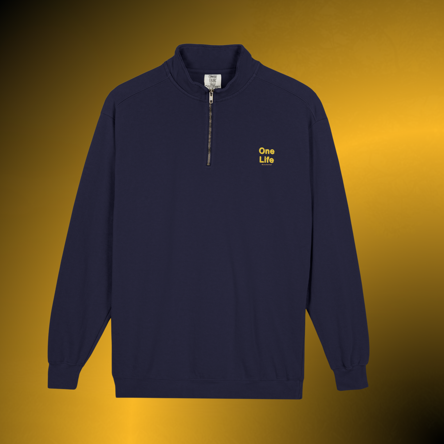 One Life Quarter-Zip Sweatshirt – Heavyweight Minimal Pullover