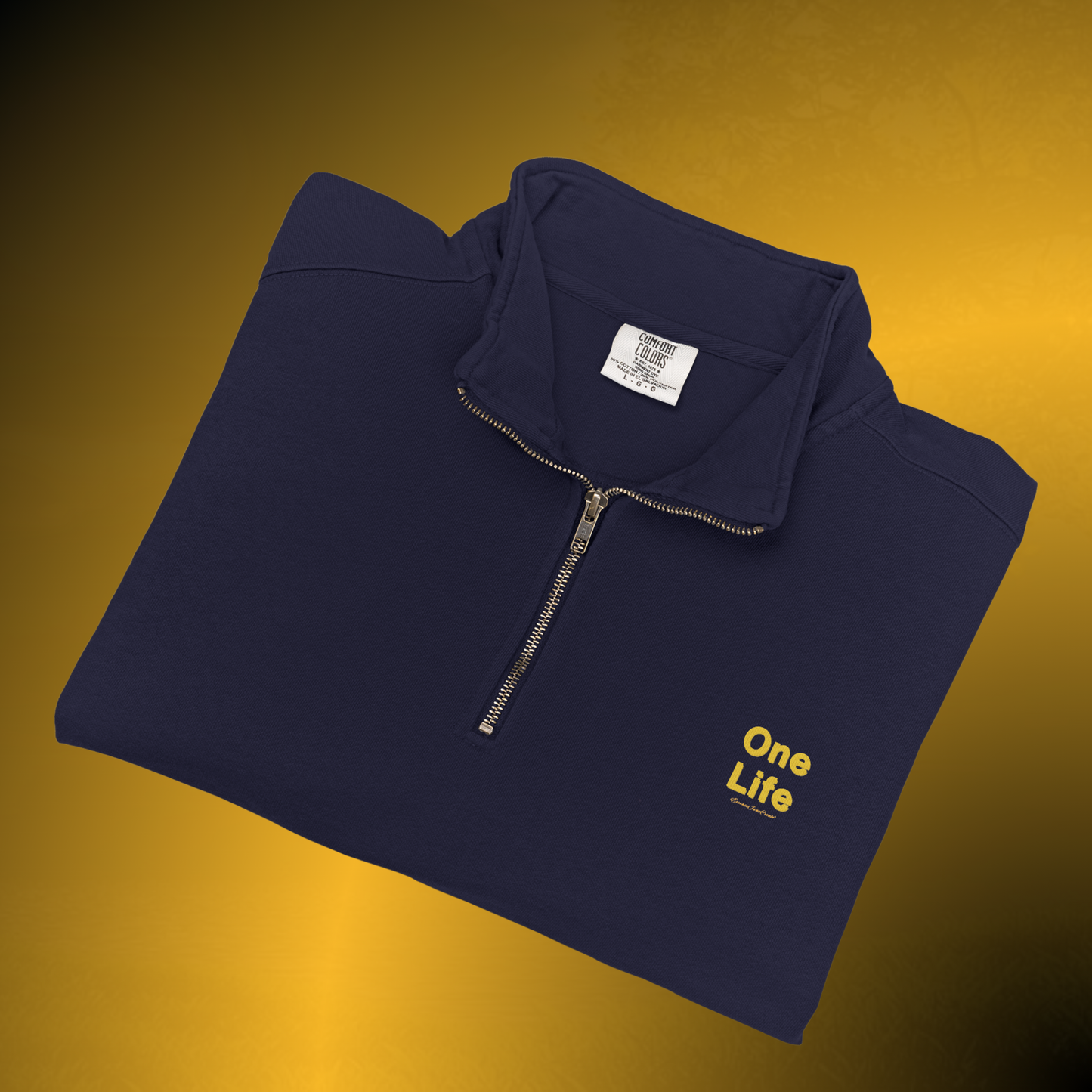 One Life Quarter-Zip Sweatshirt – Heavyweight Minimal Pullover