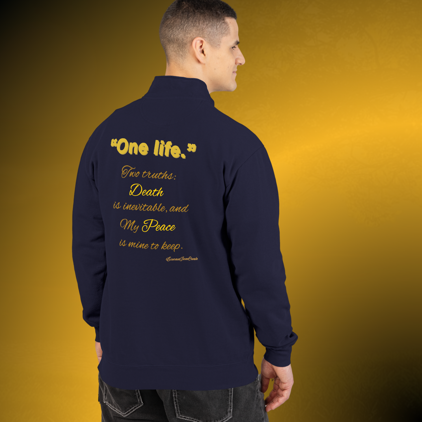 One Life Quarter-Zip Sweatshirt – Heavyweight Minimal Pullover