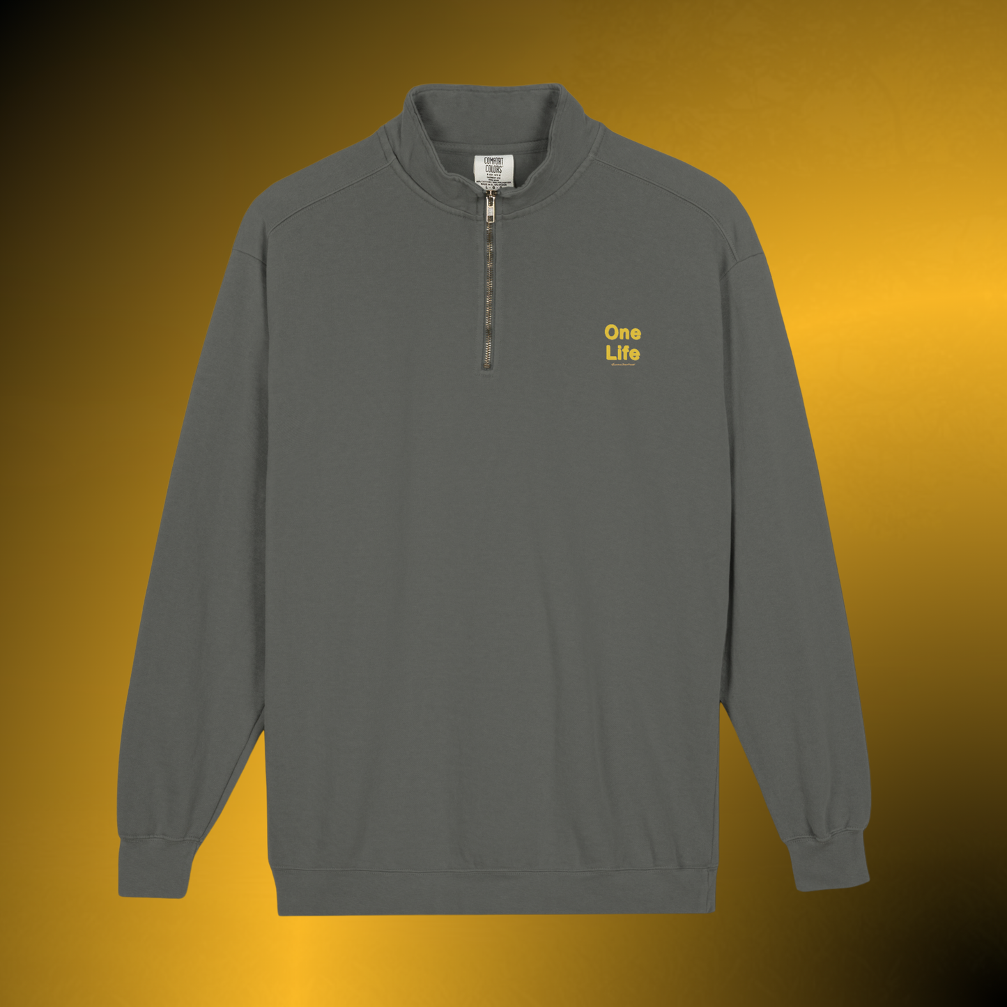One Life Quarter-Zip Sweatshirt – Heavyweight Minimal Pullover
