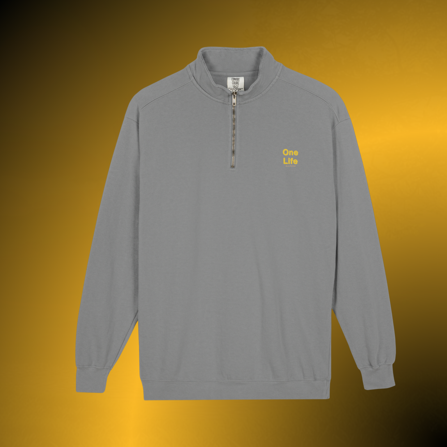 One Life Quarter-Zip Sweatshirt – Heavyweight Minimal Pullover