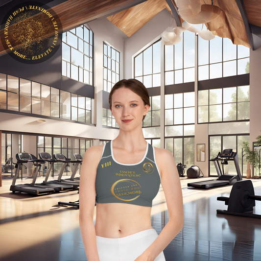 Seek More SB VIII | Ladies Sports Bra | Dark Grey