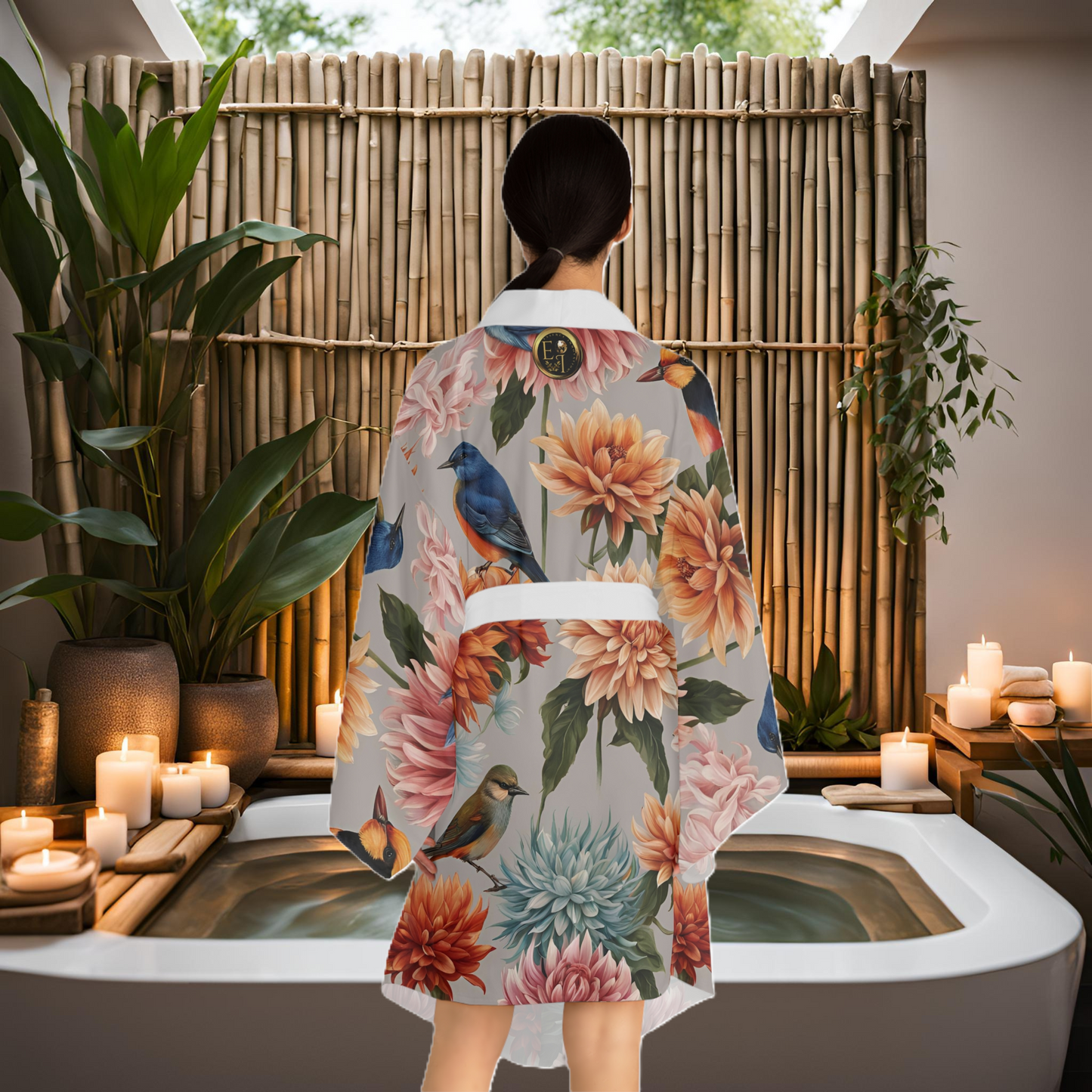 |Serenity Garden Kimono Robe | EI Fashion Apparel