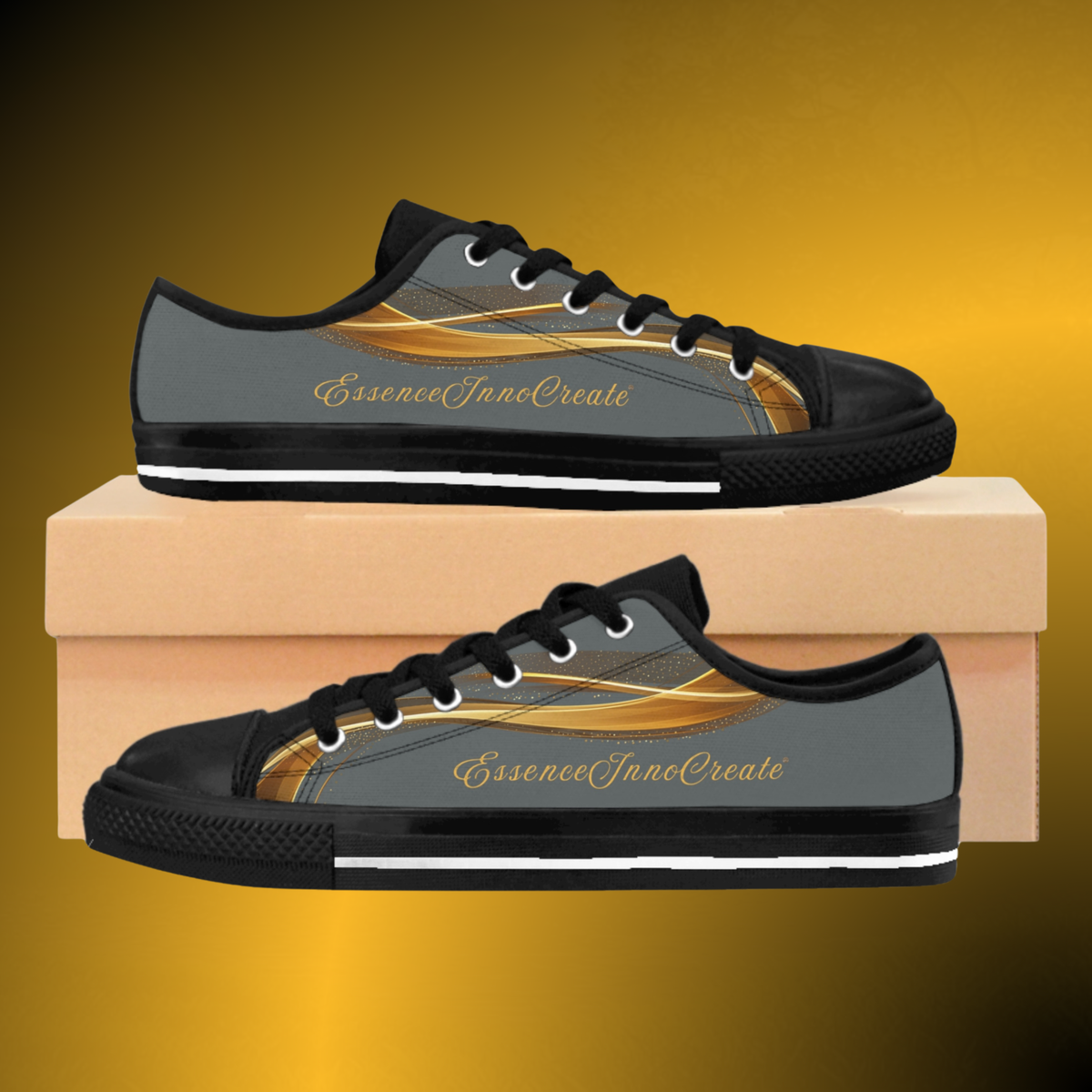 Steel Grey Lowtops | EssenceInnoCreate Flow Sneakers