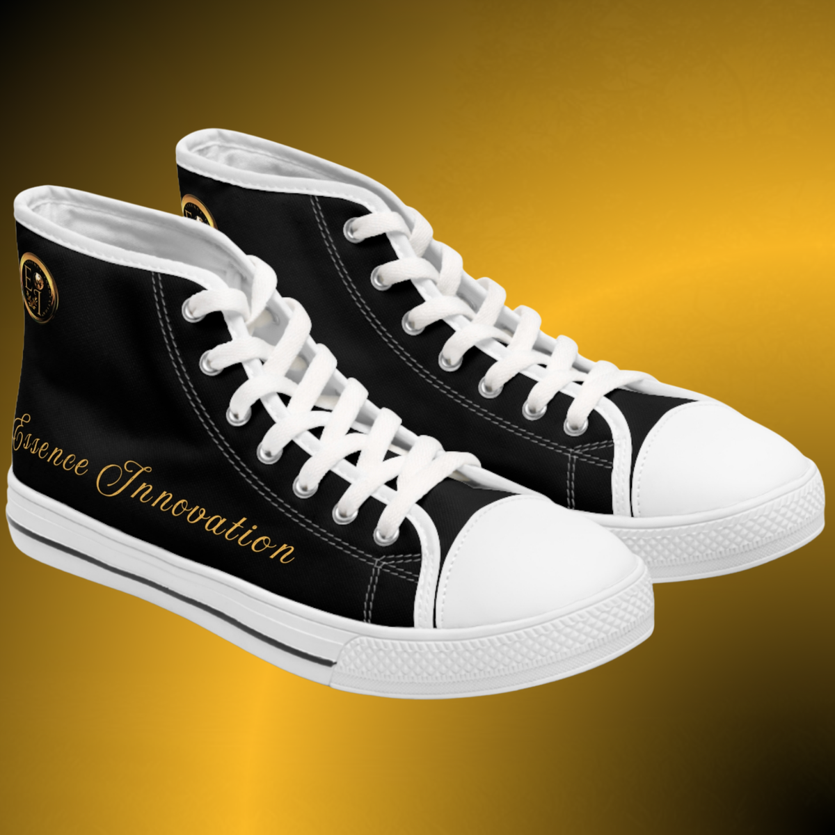 Essence Innovation High-Top Sneakers | Classic Edition | Black Canvas