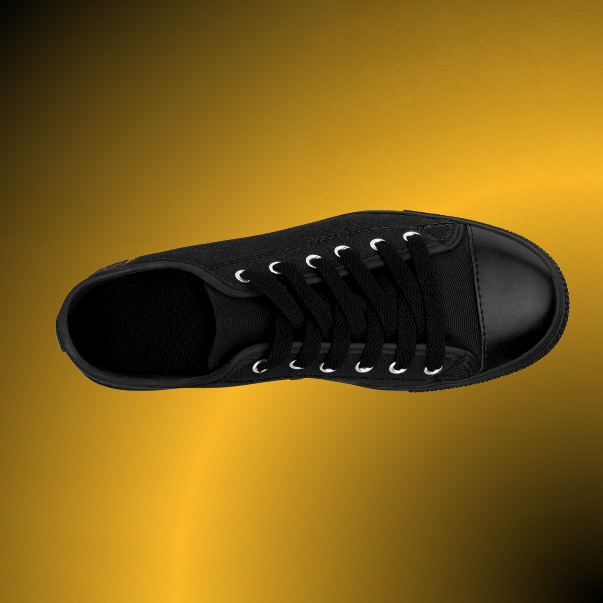 Women’s Essence Core Canvas Low Tops – Noir Edition