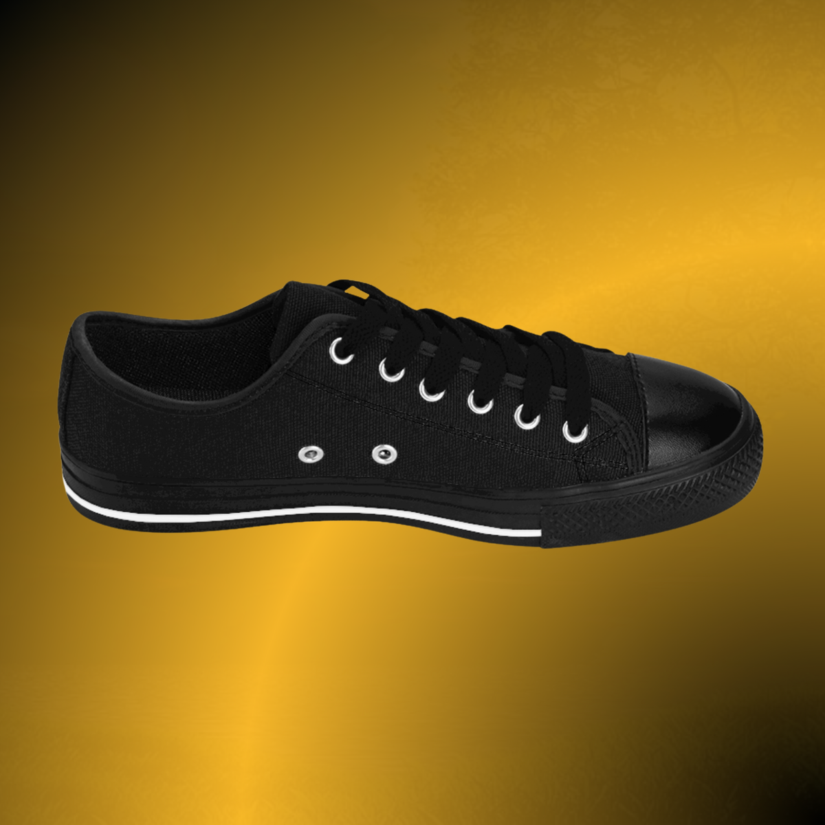 Women’s Essence Core Canvas Low Tops – Noir Edition