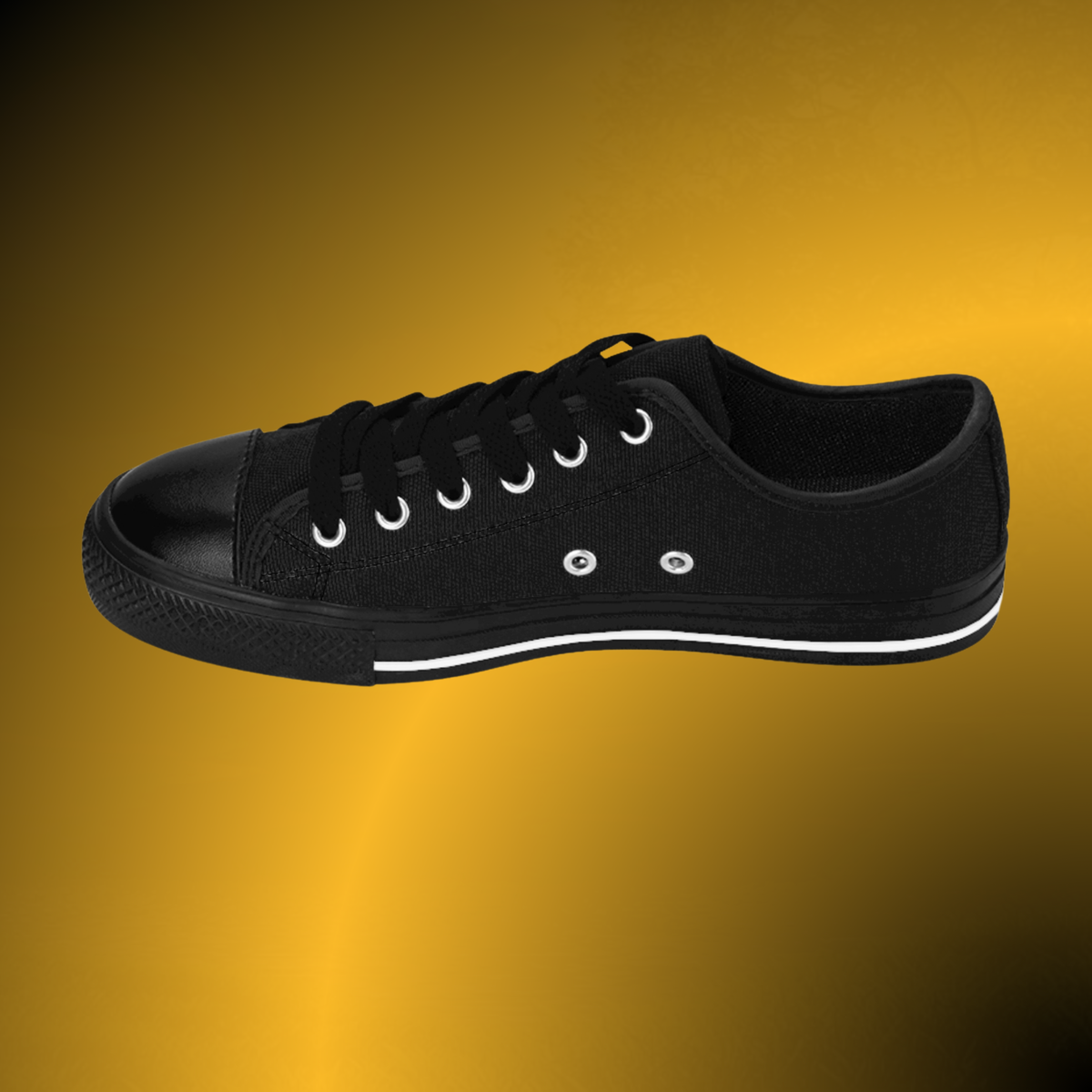 Women’s Essence Core Canvas Low Tops – Noir Edition