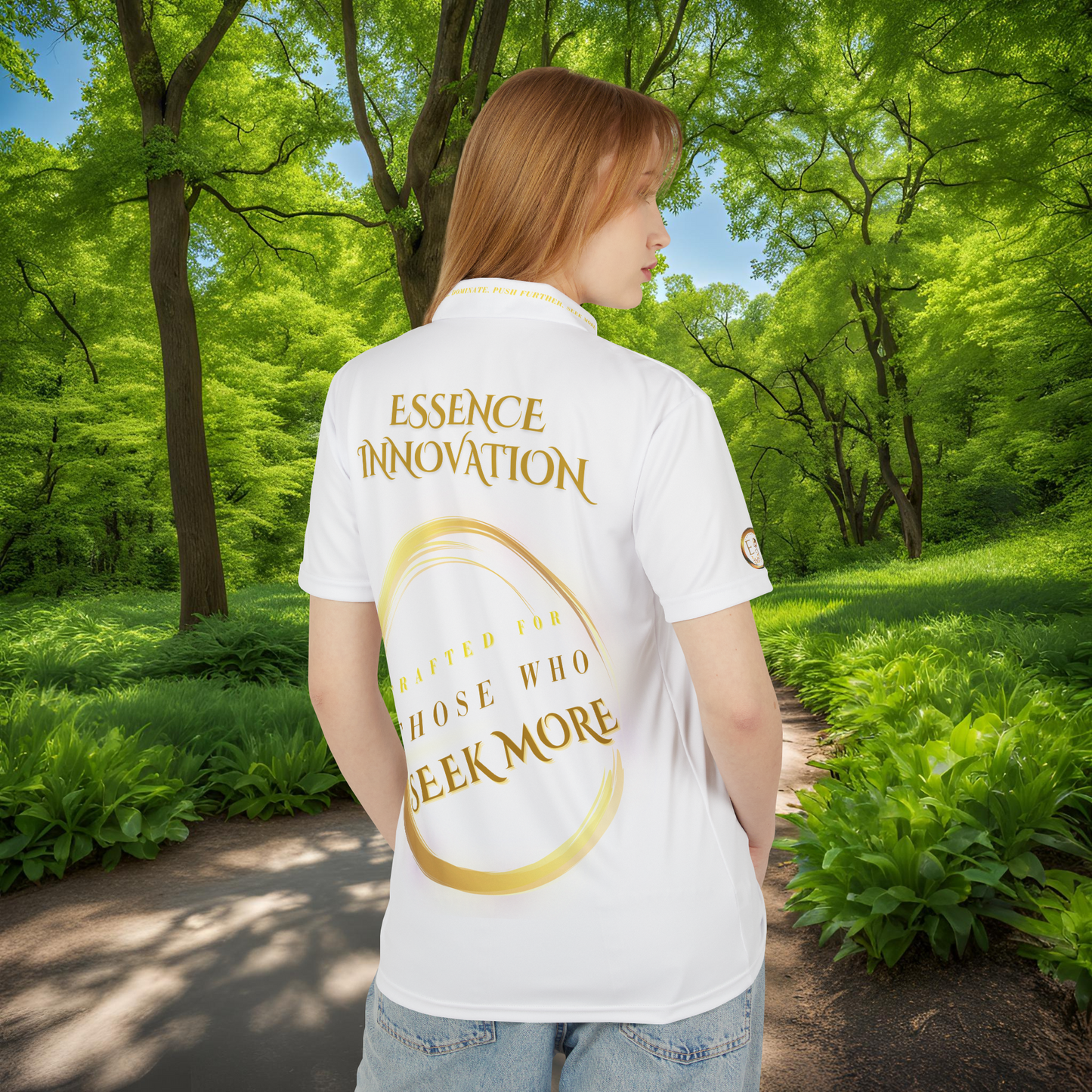 Seek More Elevation VI | Unisex Performance Polo White | EI Sports