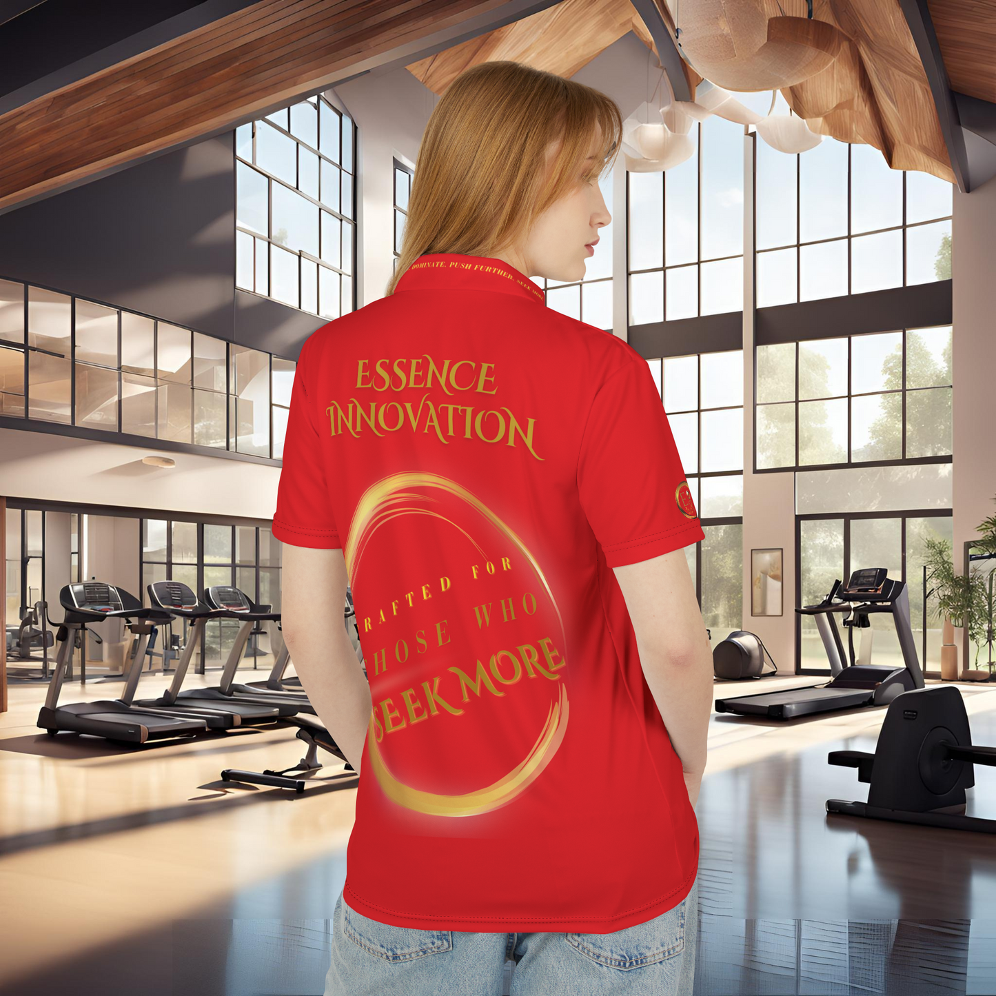 Seek More Elevation IX | Unisex Performance Polo Red | EI Sports