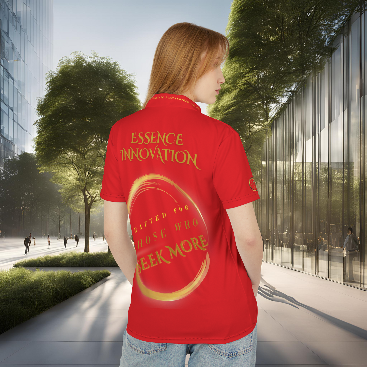 Seek More Elevation IX | Unisex Performance Polo Red | EI Sports