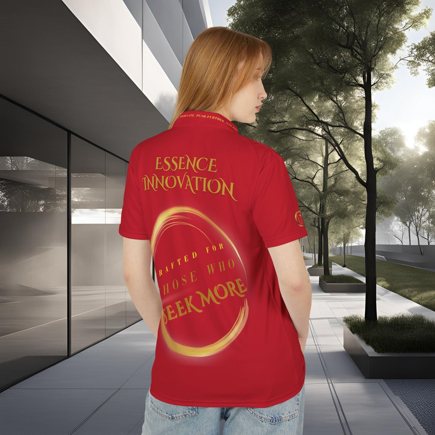 Seek More Elevation X | Unisex Performance Polo Dark Red | EI Sports