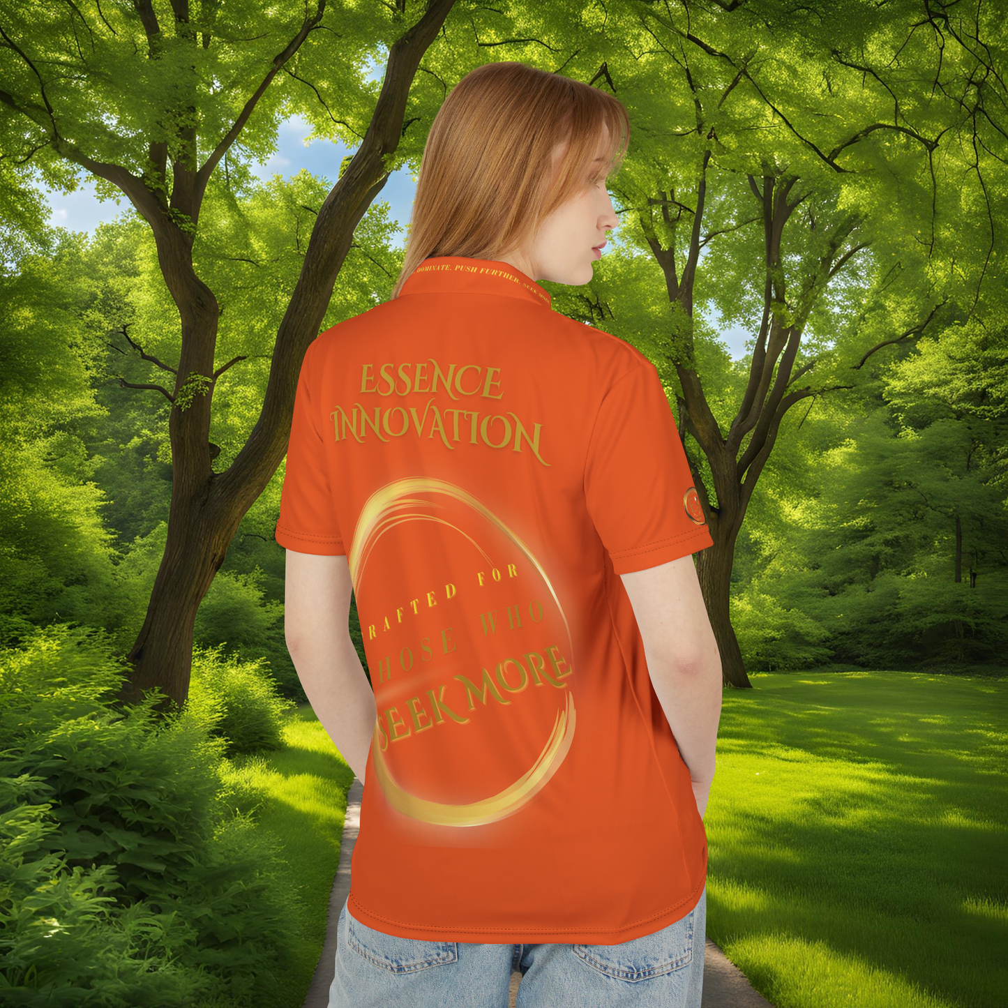 Seek More Elevation XI | Unisex Performance Polo Orange | EI Sports