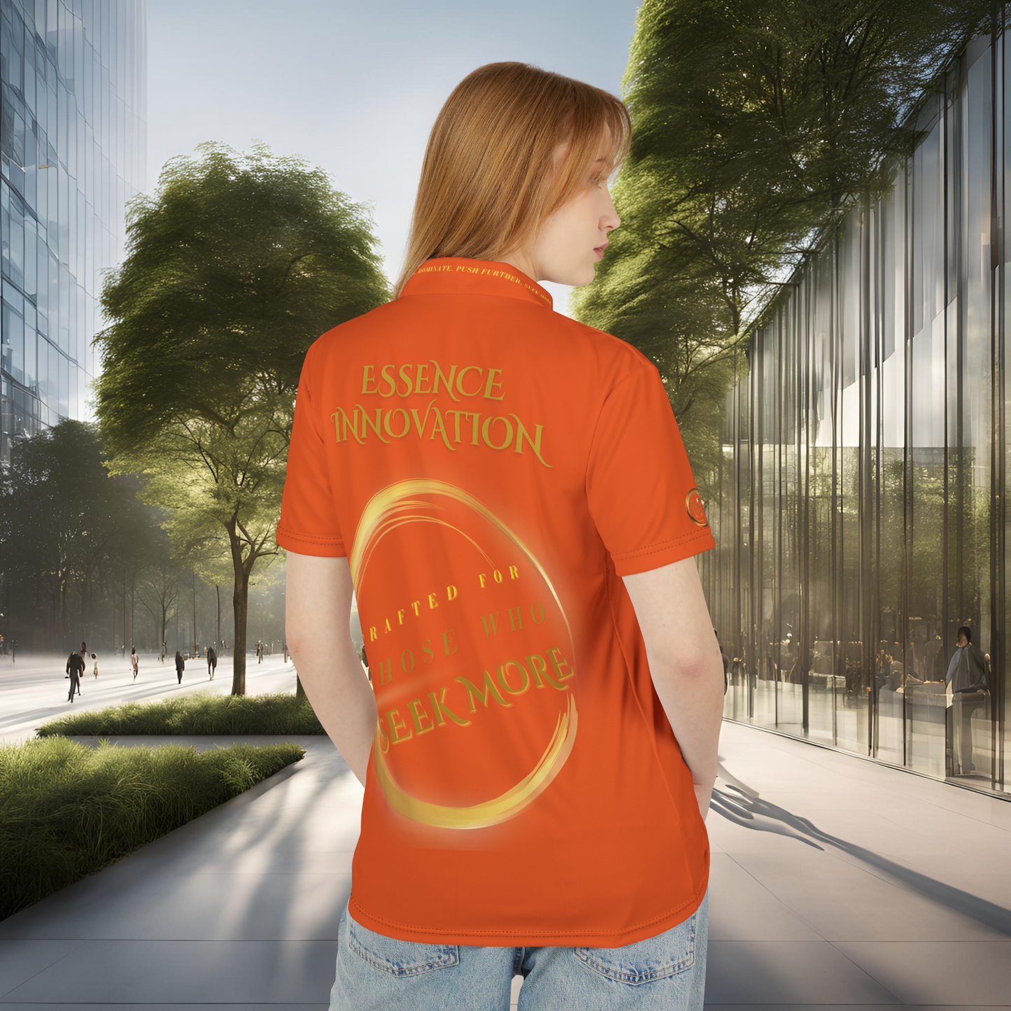 Seek More Elevation XI | Unisex Performance Polo Orange | EI Sports