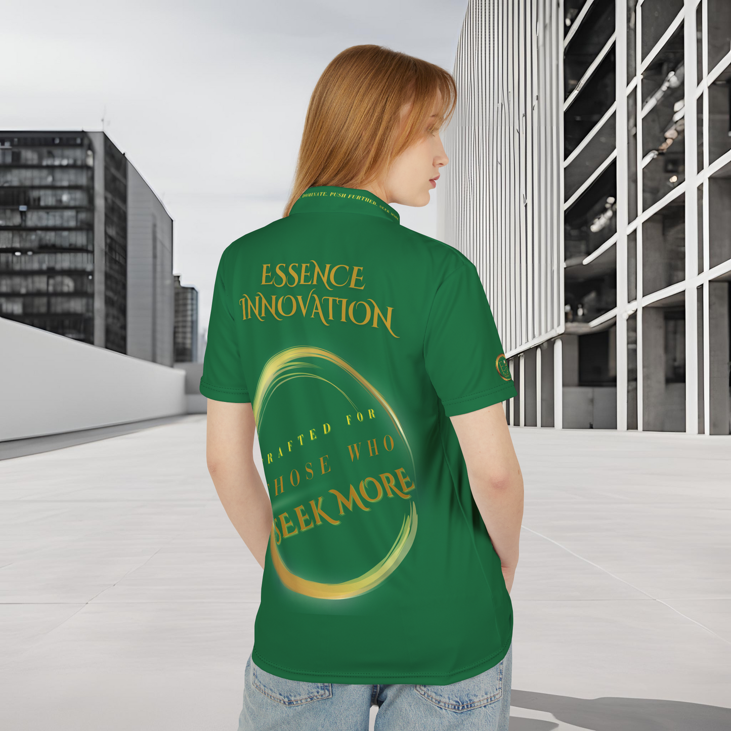 Seek More Elevation XII | Unisex Performance Polo Dark Green | EI Sports