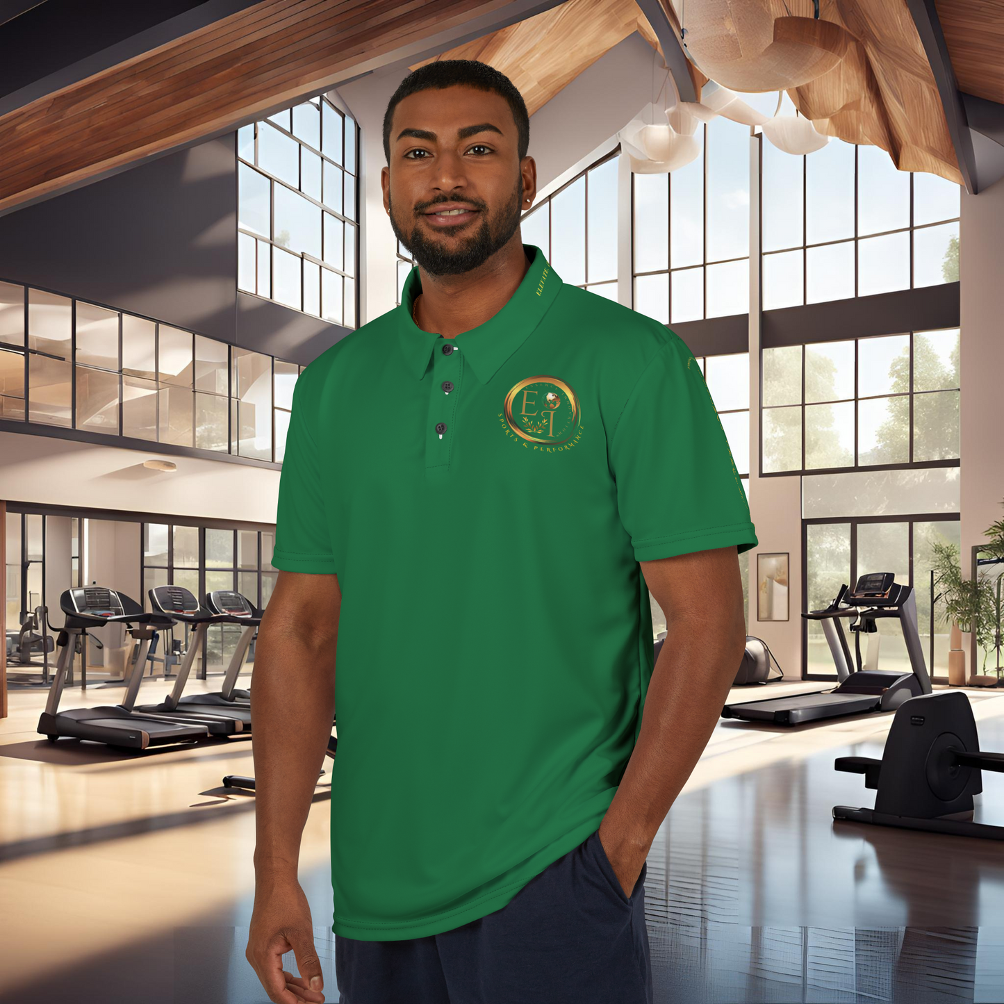Seek More Elevation XII | Unisex Performance Polo Dark Green | EI Sports