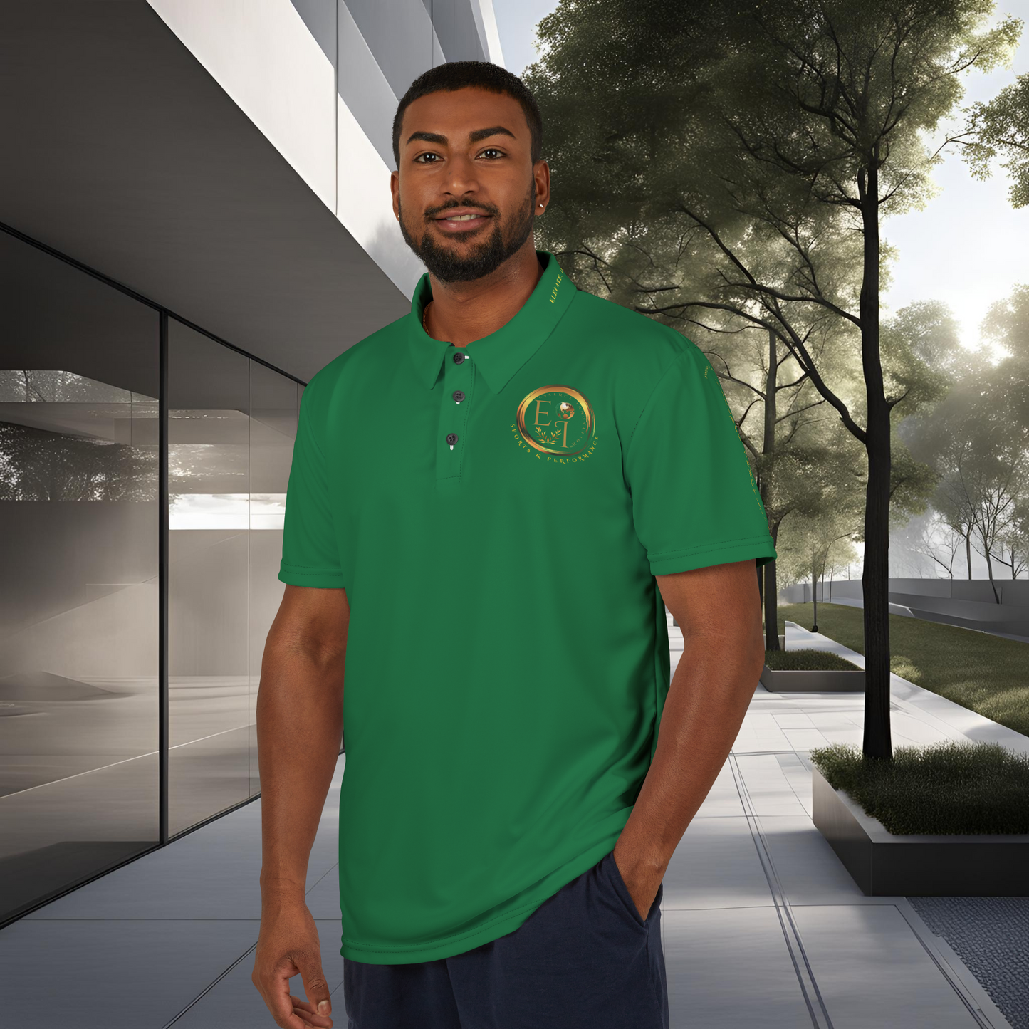 Seek More Elevation XII | Unisex Performance Polo Dark Green | EI Sports