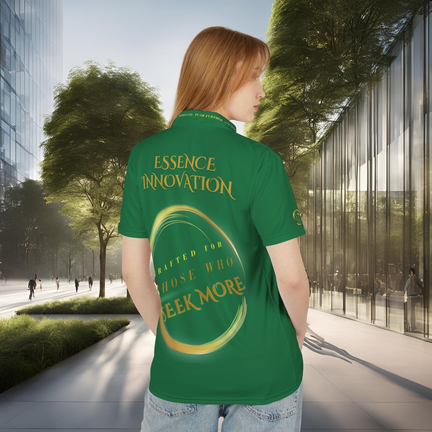 Seek More Elevation XII | Unisex Performance Polo Dark Green | EI Sports