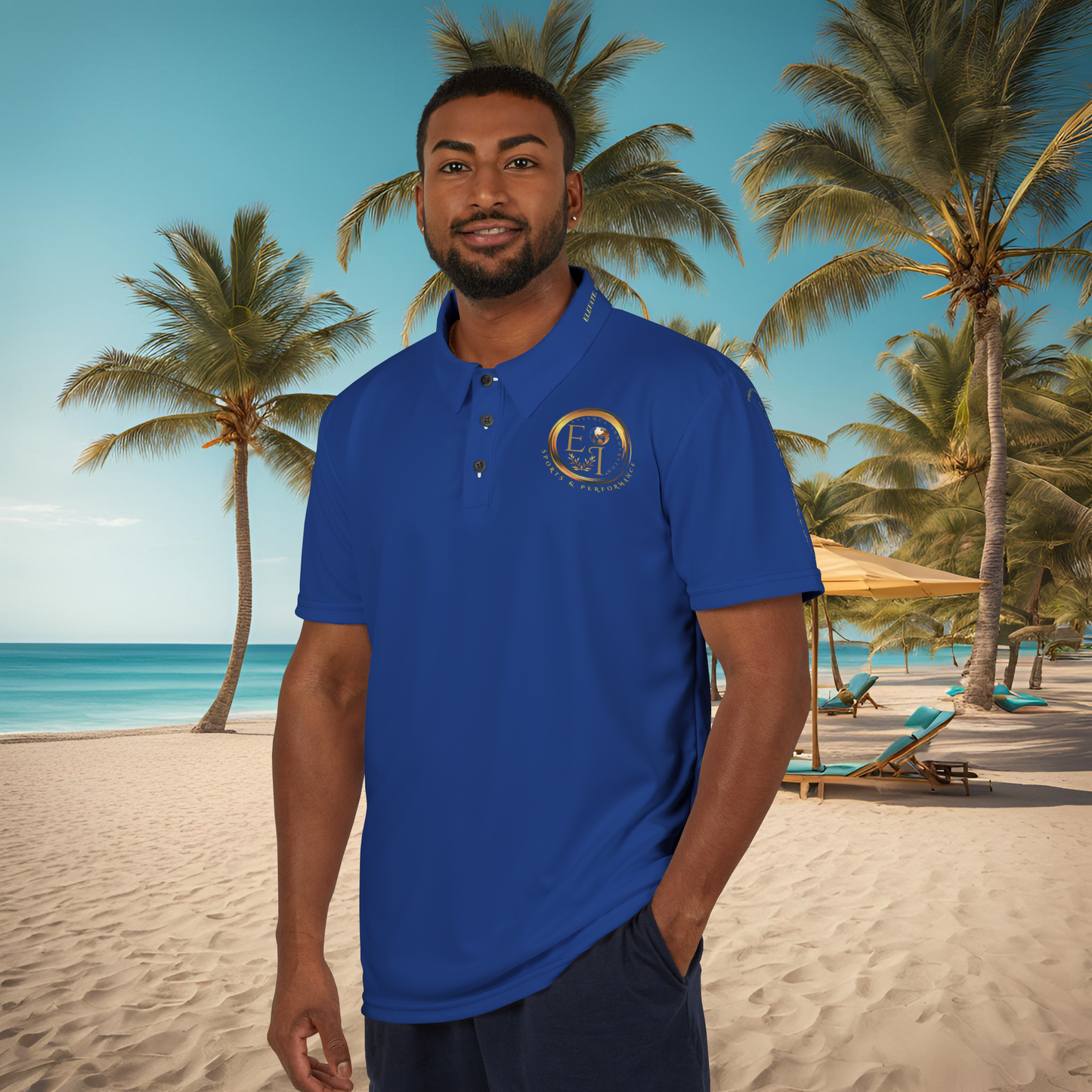 Seek More Elevation XIII | Unisex Performance Polo Dark Blue | EI Sports