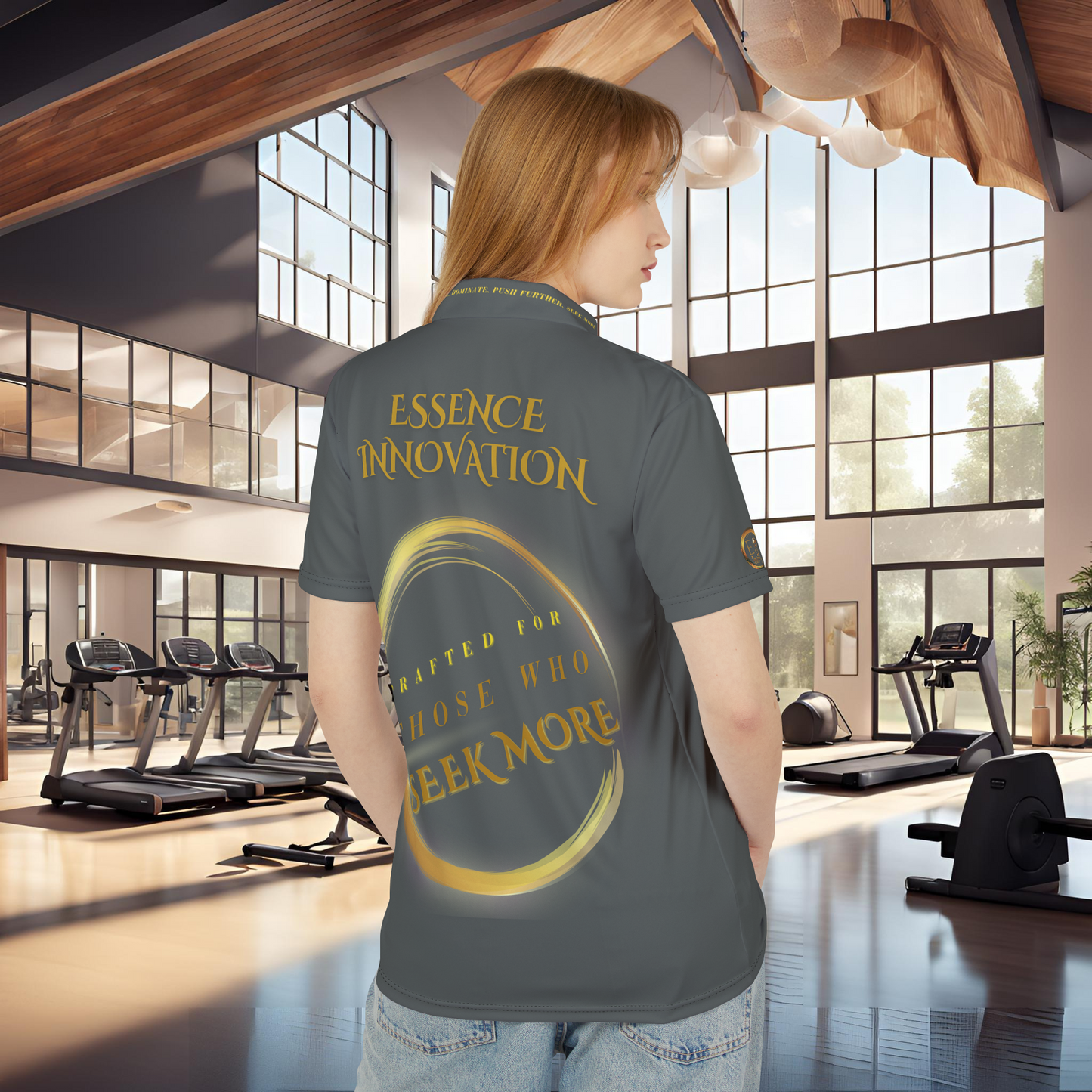 Seek More Elevation VIII | Unisex Performance Polo Dark Grey | EI Sports