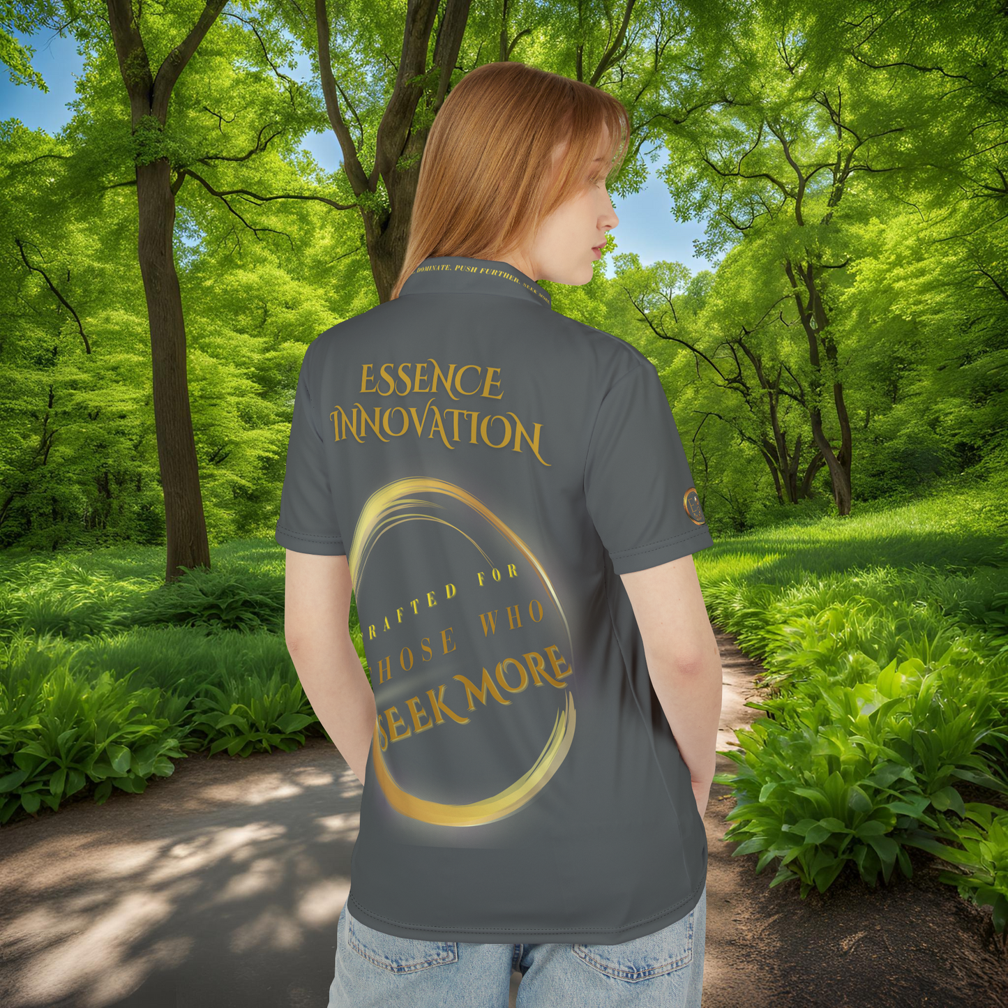 Seek More Elevation VIII | Unisex Performance Polo Dark Grey | EI Sports