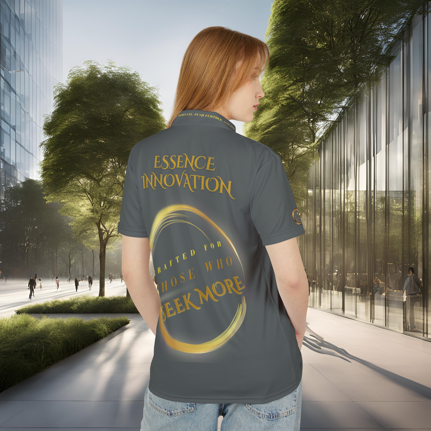 Seek More Elevation VIII | Unisex Performance Polo Dark Grey | EI Sports