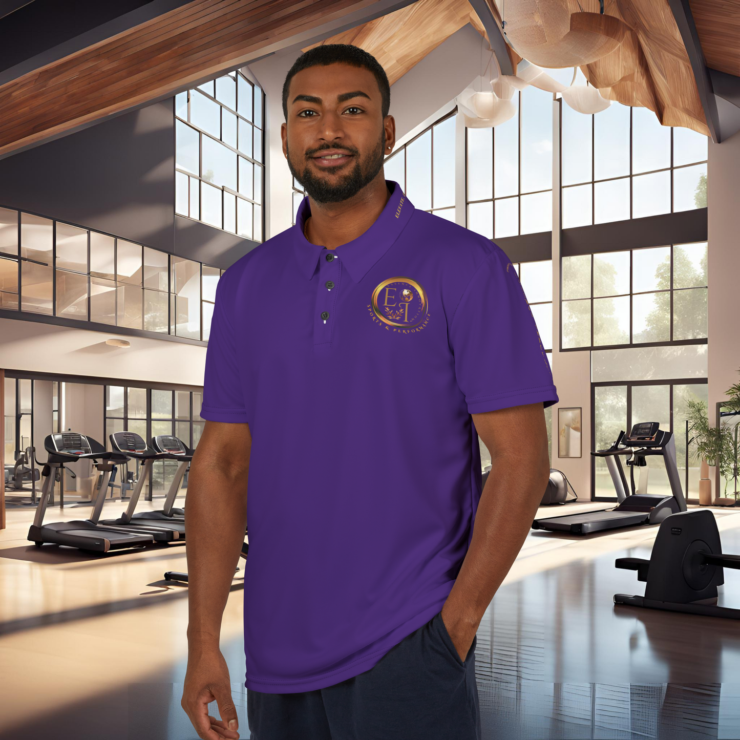 Seek More Elevation XVI | Unisex Performance Polo Purple | EI Sports