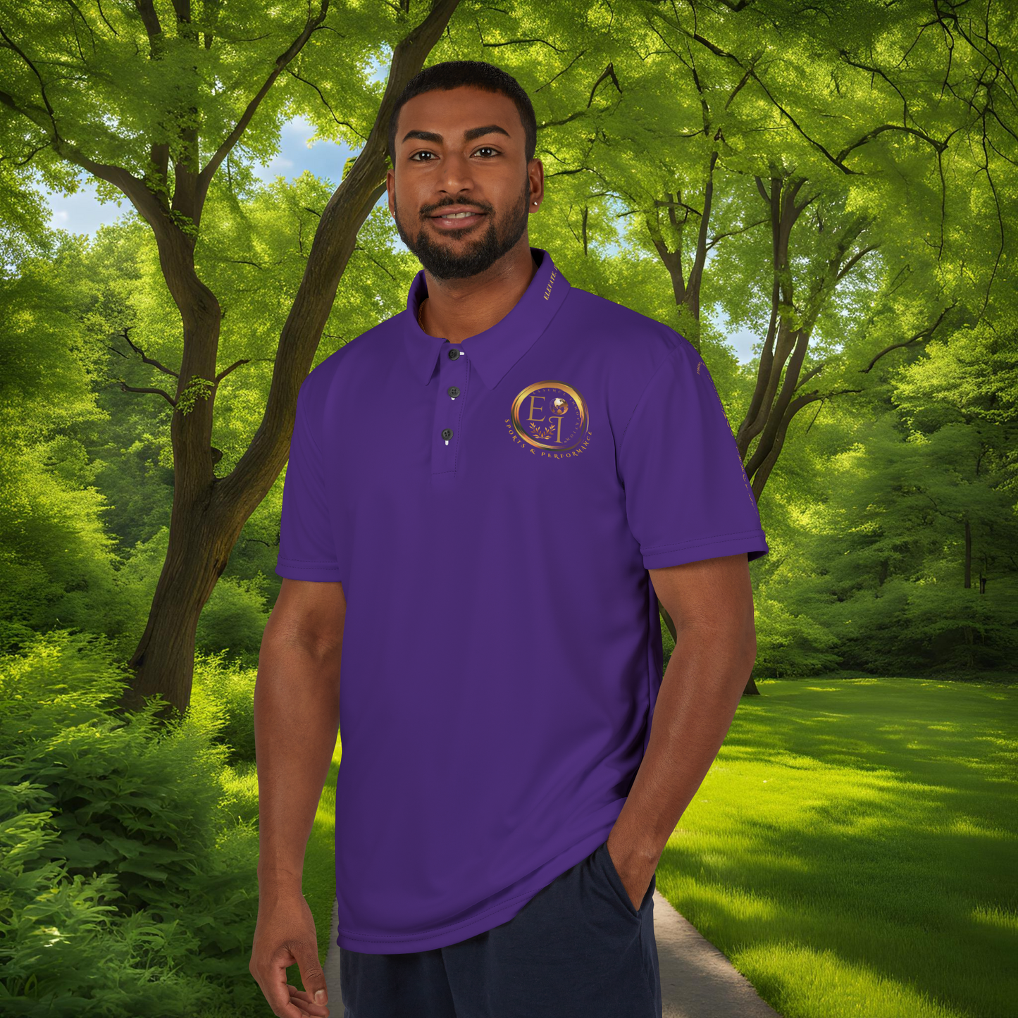 Seek More Elevation XVI | Unisex Performance Polo Purple | EI Sports