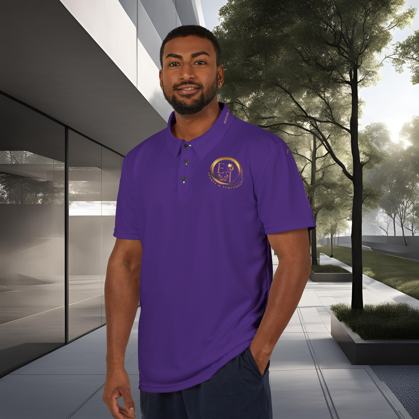Seek More Elevation XVI | Unisex Performance Polo Purple | EI Sports