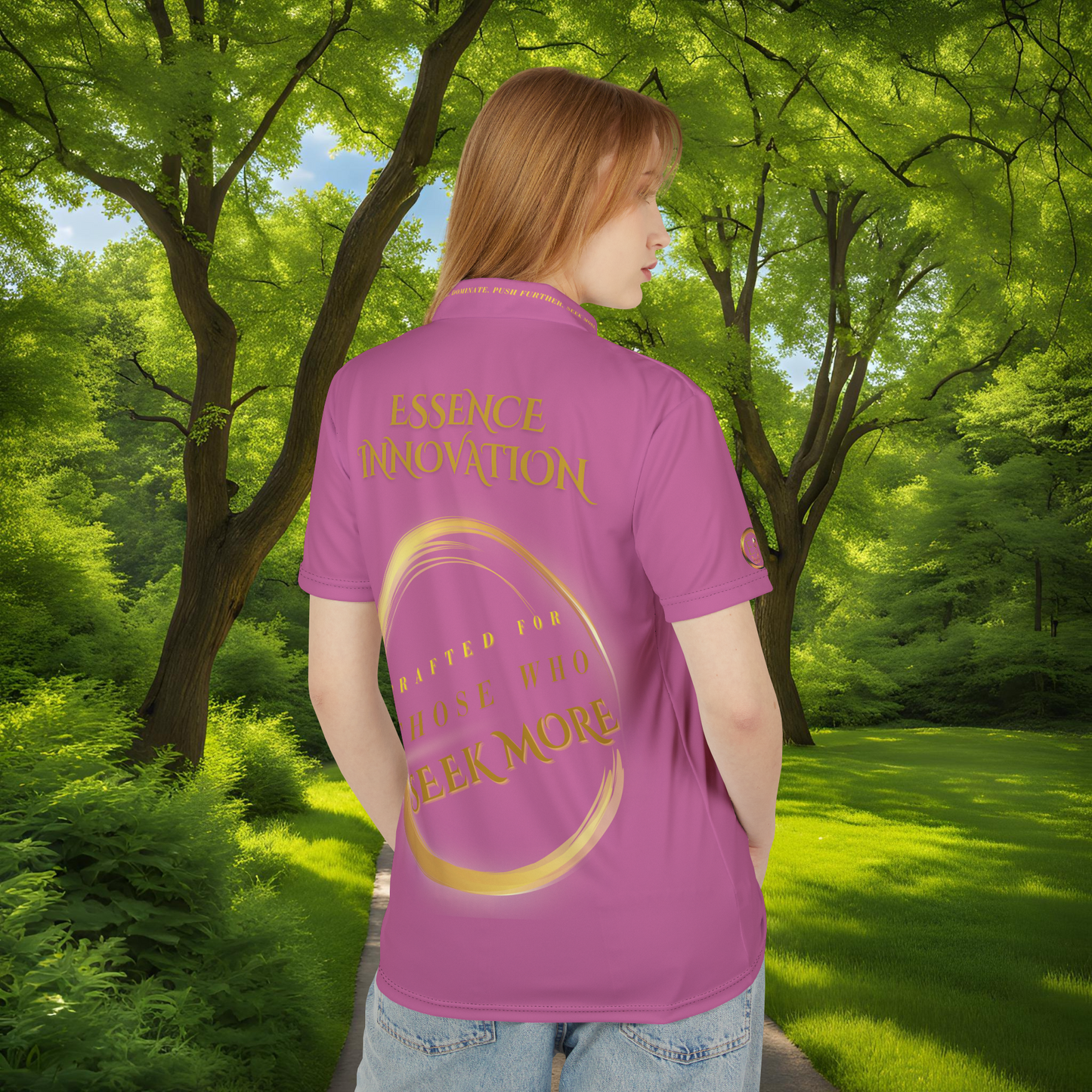 Seek More Elevation XVII | Unisex Performance Polo Light Pink | EI Sports