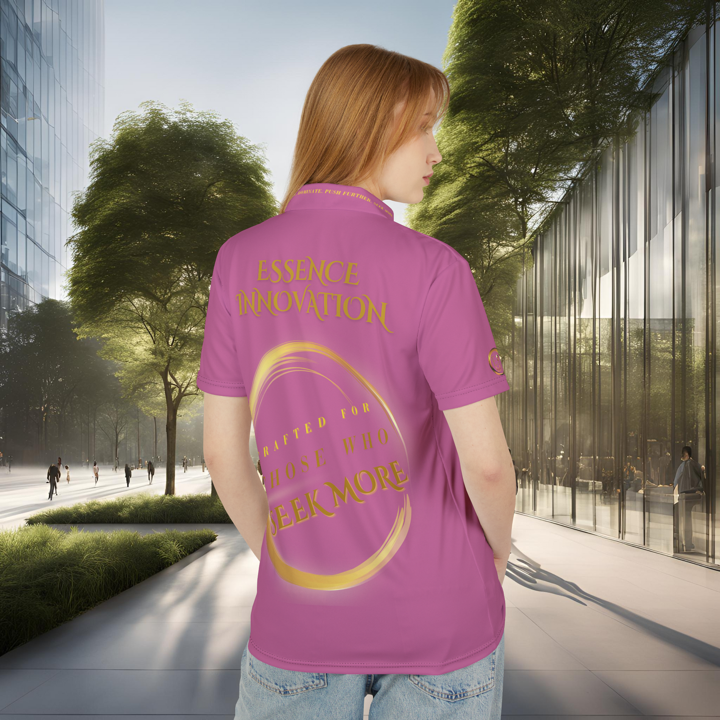 Seek More Elevation XVII | Unisex Performance Polo Light Pink | EI Sports