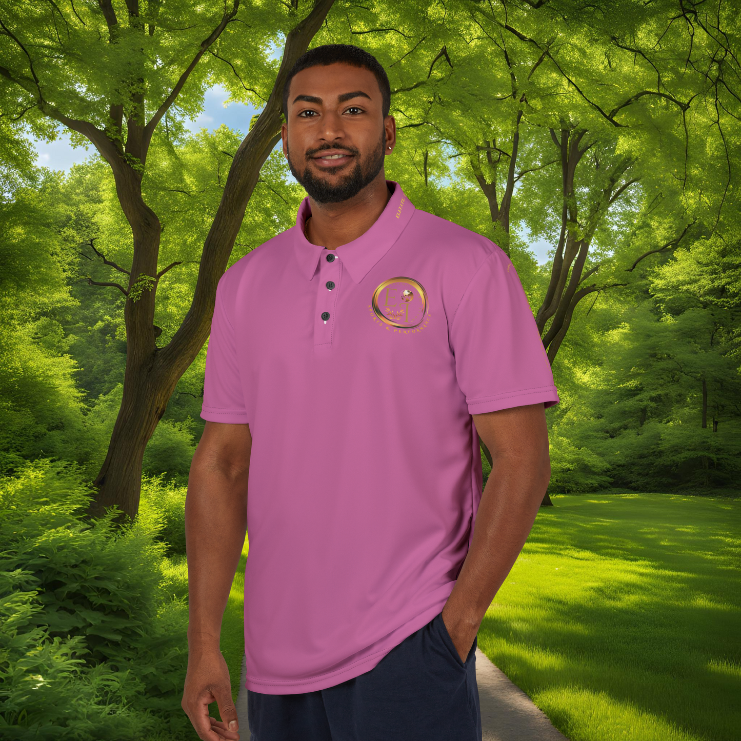 Seek More Elevation XVII | Unisex Performance Polo Light Pink | EI Sports
